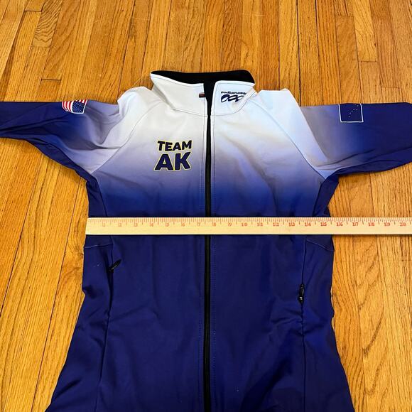Podium Wear Jacket Womens XS Alaskan Team Purple White Performance Running - Picture 7 of 9